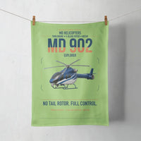 Thumbnail for MD Helicopters MD 902 Explorer design on light green towel
