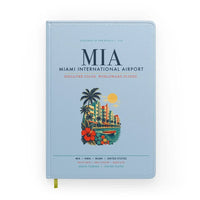Thumbnail for Miami International Airport (MIA) design on light blue notebook