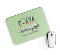 Thumbnail for C-47A Skytrain design on light green rectangle mouse pad