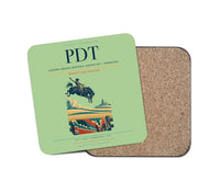 Thumbnail for Eastern Oregon Regional Airport (PDT) design on light green 1 piece coaster