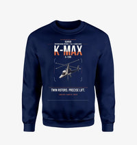 Thumbnail for Kaman K-1200 K-MAX design on navy blue sweatshirt
