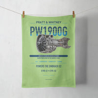 Thumbnail for PW1900G design on light green towel