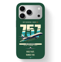 Thumbnail for Boeing 757-200 design on dark green magsafe iphone case