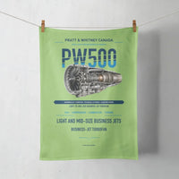 Thumbnail for PW500 design on light green towel