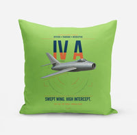 Thumbnail for Dassault Mystère IV A design on light green pillow