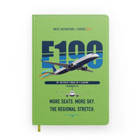 Thumbnail for Embraer E190 design on light green notebook