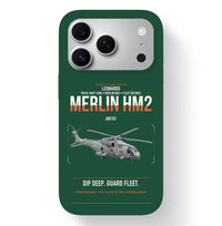 Thumbnail for Leonardo AW101 Merlin HM2 design on dark green magsafe iphone case, for iPhone 17 Pro