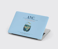 Thumbnail for Ted Stevens Anchorage International Airport (ANC) design on light blue MacBook case