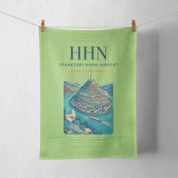 Thumbnail for Frankfurt-Hahn Airport (HHN) design on light green towel