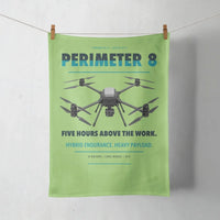 Thumbnail for Skyfront Perimeter 8 design on light green towel