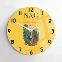 Thumbnail for Dr. Babasaheb Ambedkar International Airport (NAG) design on yellow no frame wall clock