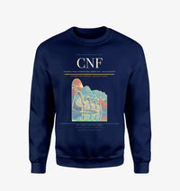 Thumbnail for Tancredo Neves International Airport (CNF) design on navy blue sweatshirt