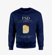 Thumbnail for Sioux Falls Regional Airport Joe Foss Field (FSD) design on navy blue sweatshirt