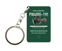 Thumbnail for PW4000-100 Key Chain design on dark green key chain
