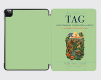 Thumbnail for Bohol-Panglao International Airport (TAG) design on light green ipad tablet case