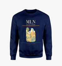 Thumbnail for Melilla Airport (MLN) design on navy blue sweatshirt