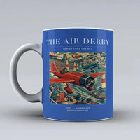 Thumbnail for VINTAGE G4025 - The Air Derby - Ceramic Mug design on blue