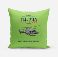 Thumbnail for Leonardo TH-73A Thrasher design on light green pillow