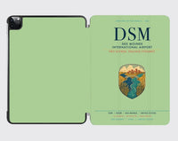 Thumbnail for Des Moines International Airport (DSM) design on light green ipad tablet case
