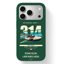 Thumbnail for Boeing 314 Clipper design on dark green magsafe iphone case