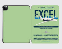 Thumbnail for Cessna Citation Excel design on light green ipad tablet case