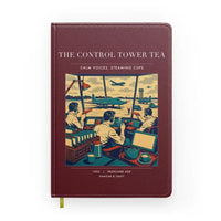 Thumbnail for VINTAGE G4375 - The Control Tower Tea - Designed Notebooks design on darkred
