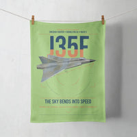 Thumbnail for Saab J 35F Draken design on light green towel