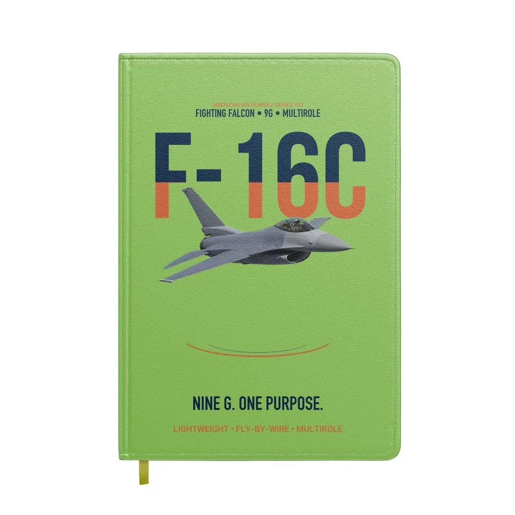 F-16C Fighting Falcon Nine G One Purpose design on light green notebook