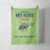 Thumbnail for MD Helicopters MD 500E design on light green towel