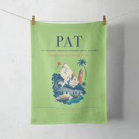 Thumbnail for Jay Prakash Narayan International Airport (PAT) design on light green towel