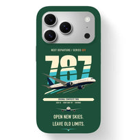 Thumbnail for Boeing 787-8 Dreamliner design on dark green magsafe iphone case