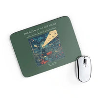 Thumbnail for VINTAGE G4425 - The Runway's Last Light - Designed Mouse Pads design on darkgreen rectangle