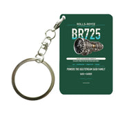 Thumbnail for BR725 Key Chain design on dark green key chain