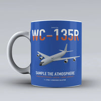 Thumbnail for WC-135R Constant Phoenix design on blue ceramic mug, double-side print