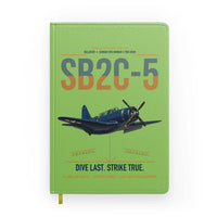 Thumbnail for SB2C-5 Helldiver design on light green notebook
