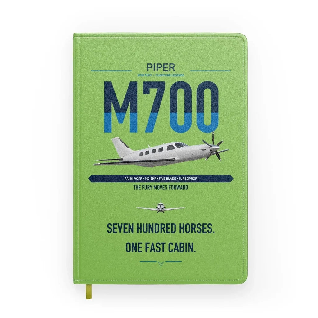 Piper M700 Fury design on light green notebook