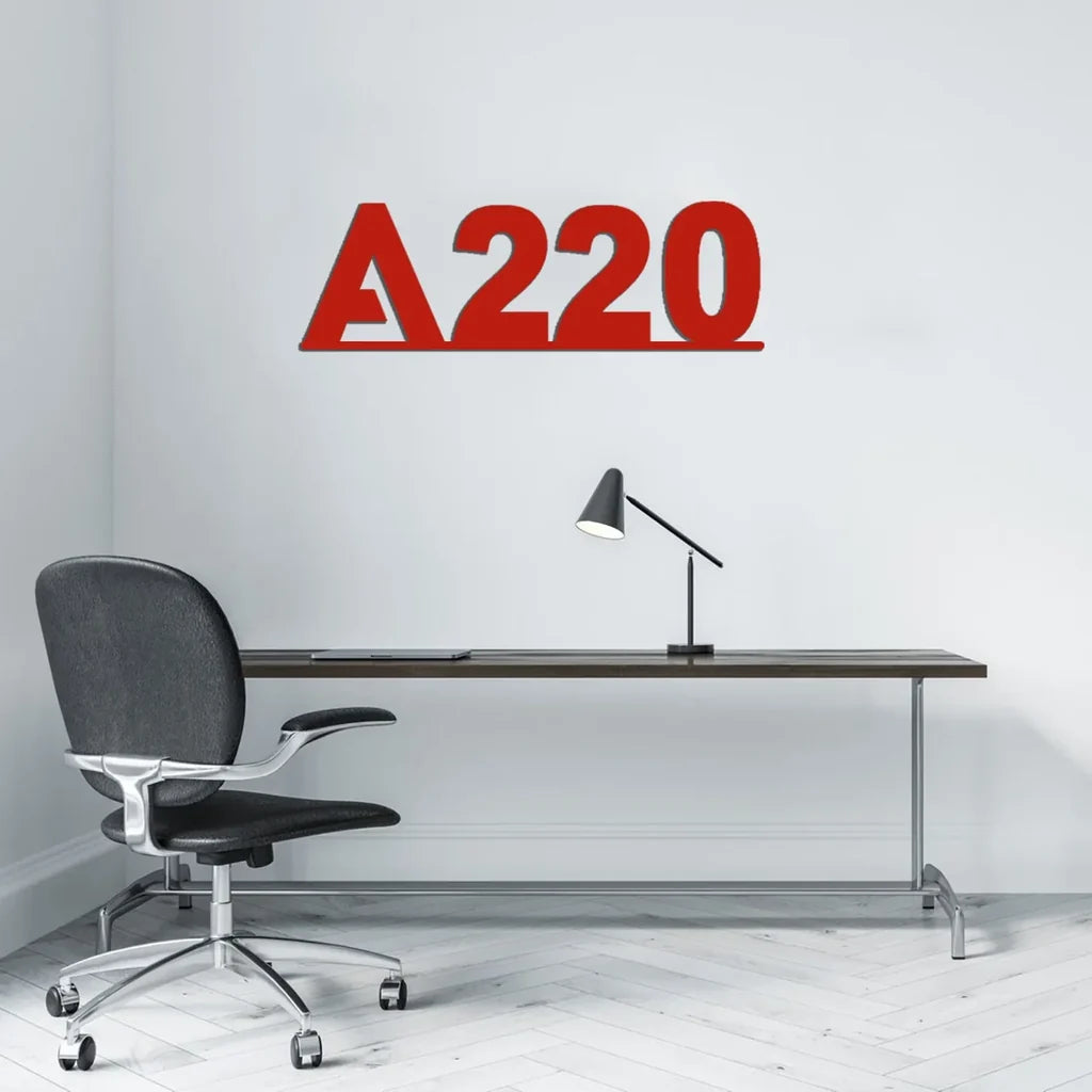 Customisable Airbus A220 Metal Sign - view 4