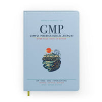 Thumbnail for Gimpo International Airport (GMP) design on light blue notebook
