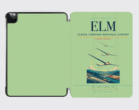 Thumbnail for Elmira Corning Regional Airport (ELM) design on light green ipad tablet case