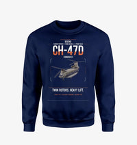 Thumbnail for Boeing CH-47D design on navy blue sweatshirt