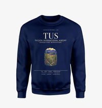 Thumbnail for Tucson International Airport (TUS) design on navy blue sweatshirt