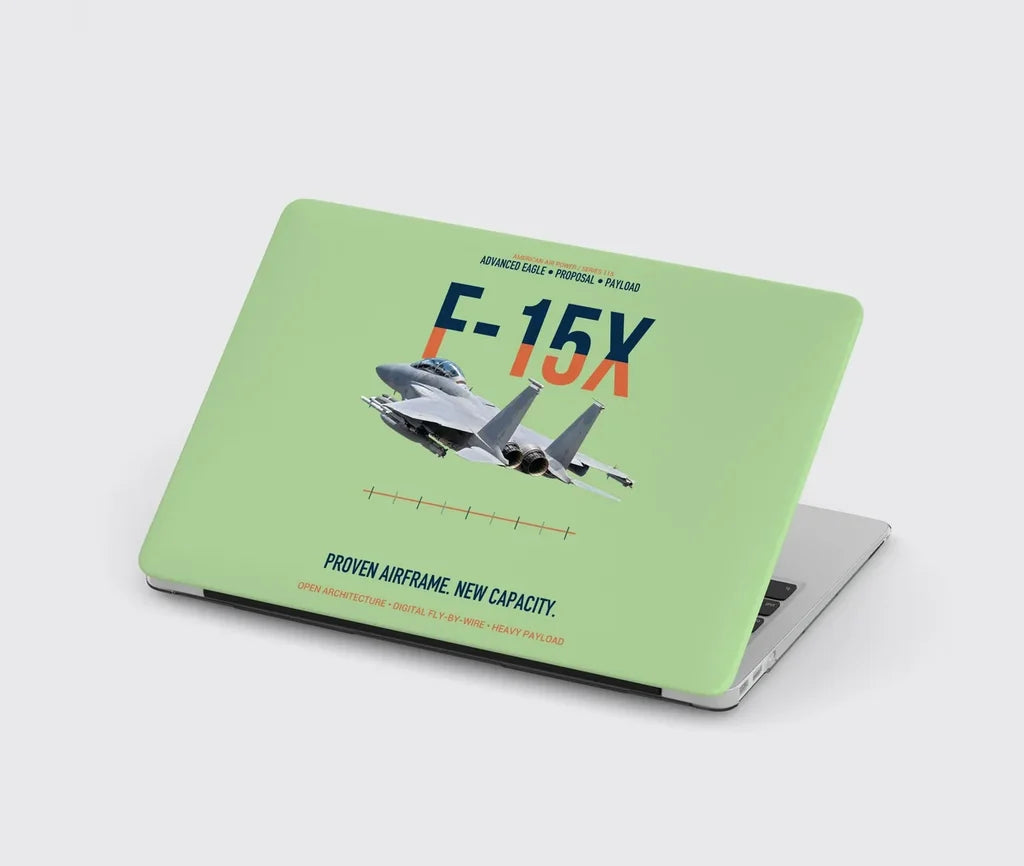 F-15X Advanced Eagle Proposal Proven Airframe New Capacity design on light green MacBook case