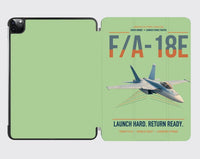 Thumbnail for F-A-18E Super Hornet design on light green ipad tablet case