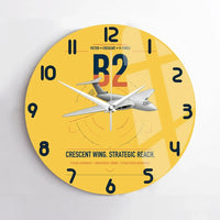 Thumbnail for Handley Page Victor B2 design on yellow no frame wall clock