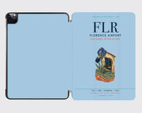 Thumbnail for Florence Airport (FLR) design on light blue ipad tablet case