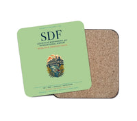 Thumbnail for Louisville Muhammad Ali International Airport (SDF) design on light green 1 piece coaster