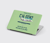 Thumbnail for Cessna Citation CJ4 Gen2 design on light green MacBook case