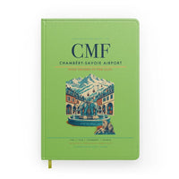 Thumbnail for Chambéry-Savoie Airport (CMF) design on light green notebook