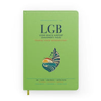 Thumbnail for Long Beach Airport (Daugherty Field) (LGB) design on light green notebook