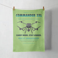 Thumbnail for Draganfly Commander 3XL design on light green towel